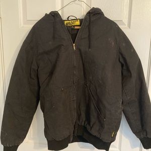 Men’s Black Carhartt-style hooded jacket